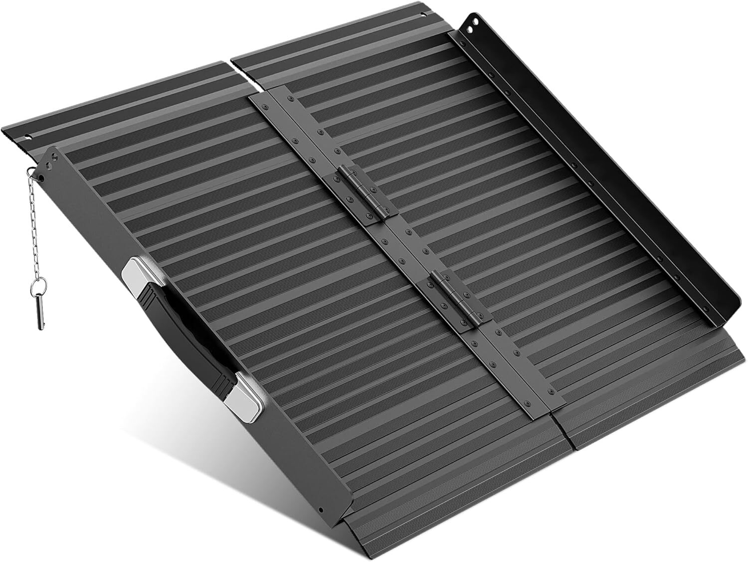 2/3/4/5/6/7/8 FT Folding Aluminum Wheelchair Ramp Mobility Ramp 800 lbs No-sew