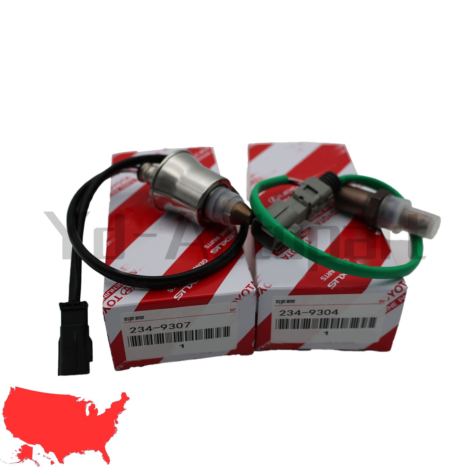 OEM 2× 234-9307 Up&Downstream Oxygen O2 Sensor For Toyota Camry 18-22 234-9304
