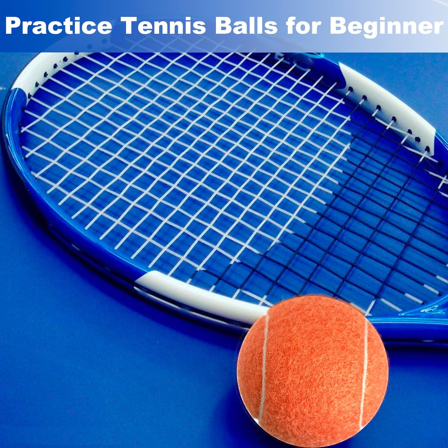 3 Pack Tennis Balls - Long Lasting Practice Balls for Tennis Beginners, Tennis T
