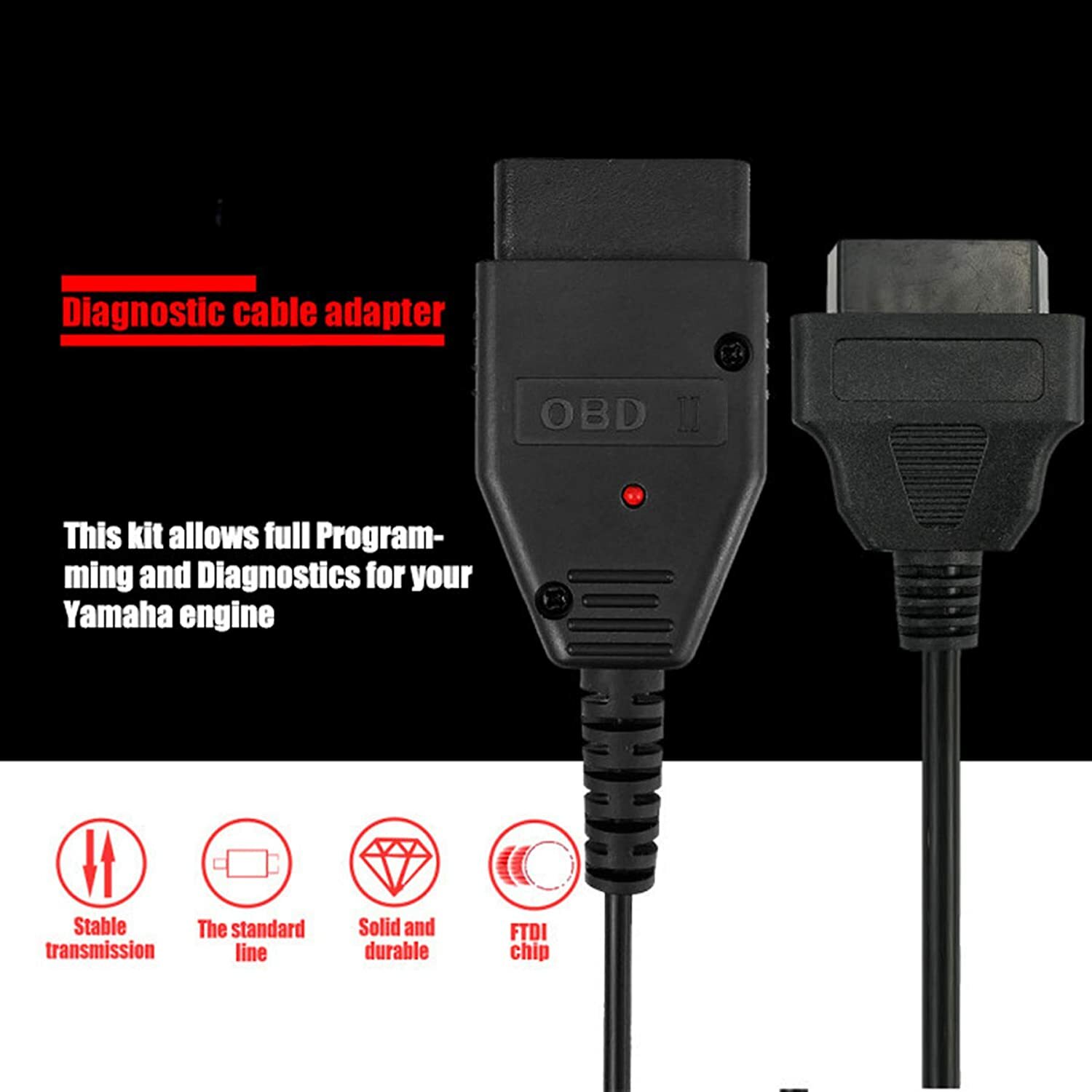 Diagnostic cable adapter for Yamaha YDS Marine Outboard WaveRunner Jet Boat