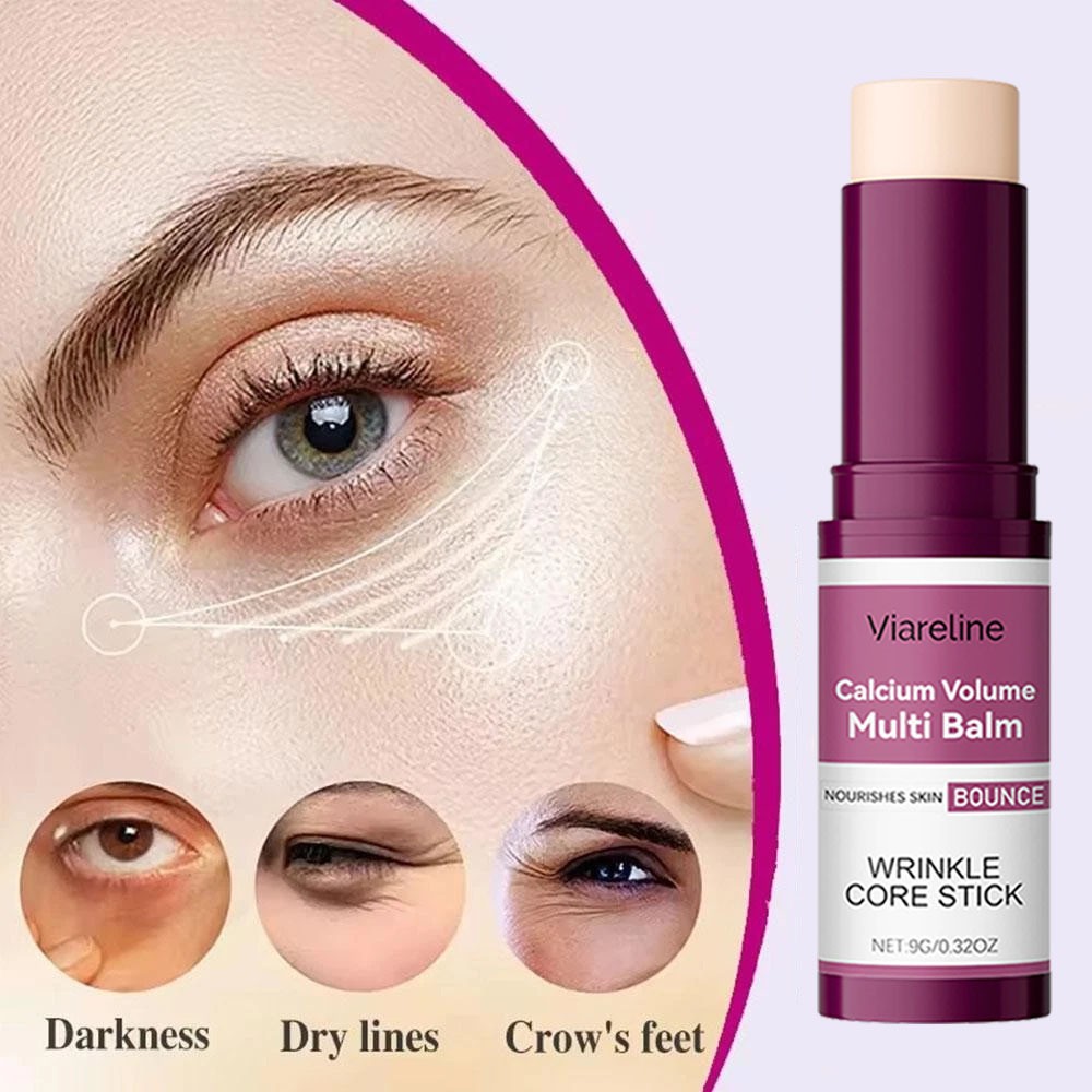 2 Pack Calcium Volume Multi Balm, Wrinkle Core Stick, Hydrating Firm, Anti-aging