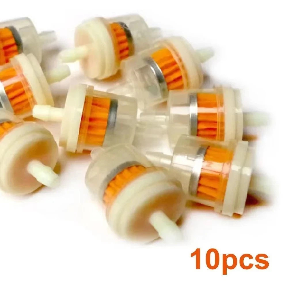 10pcs 1/4" Motorcycle Inline Gas Fuel Filter for Dirt Bike ATV UTV Snowmobile