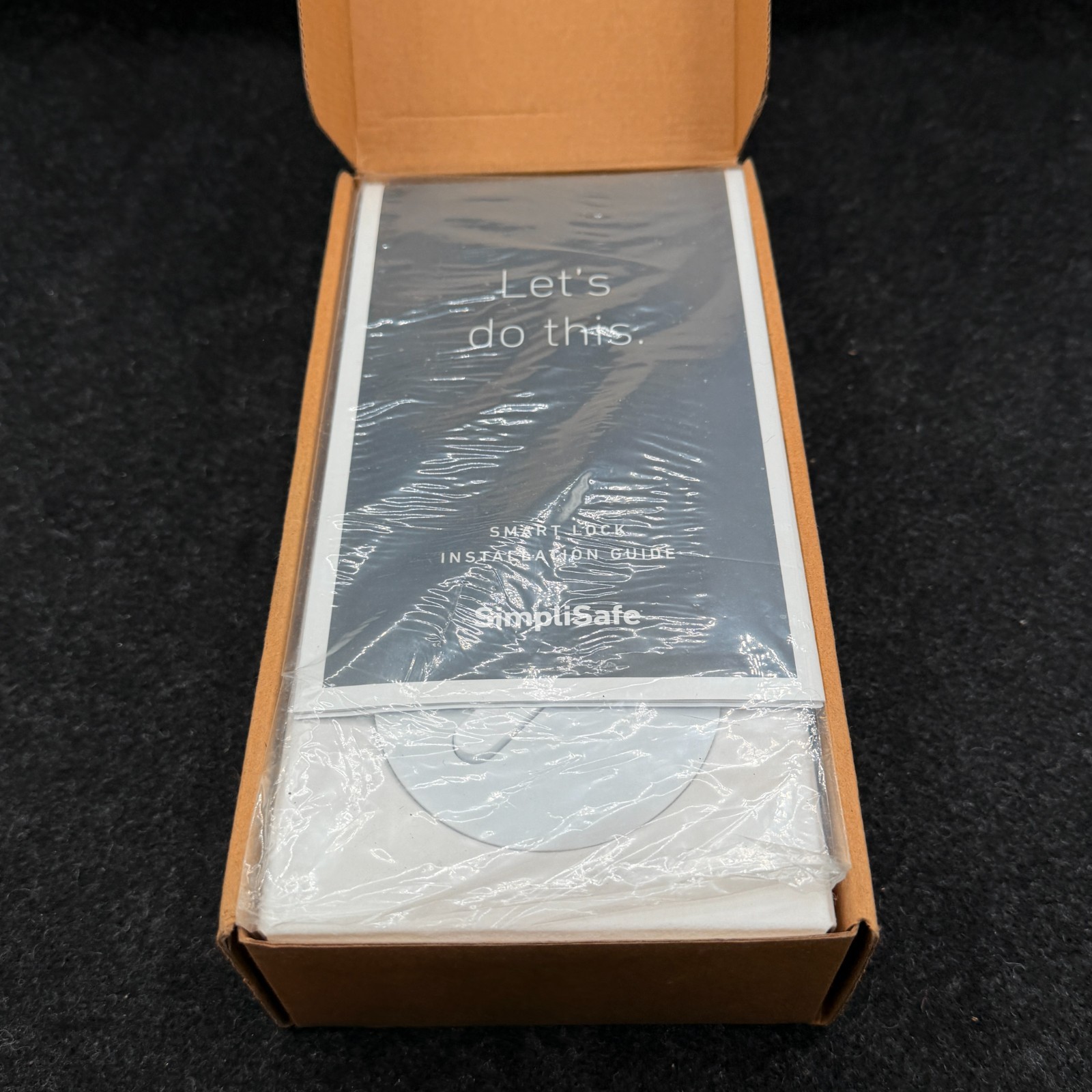 SimpliSafe Smart Door Lock with PIN Keypad (WHITE) w Black Keypad SSLK1