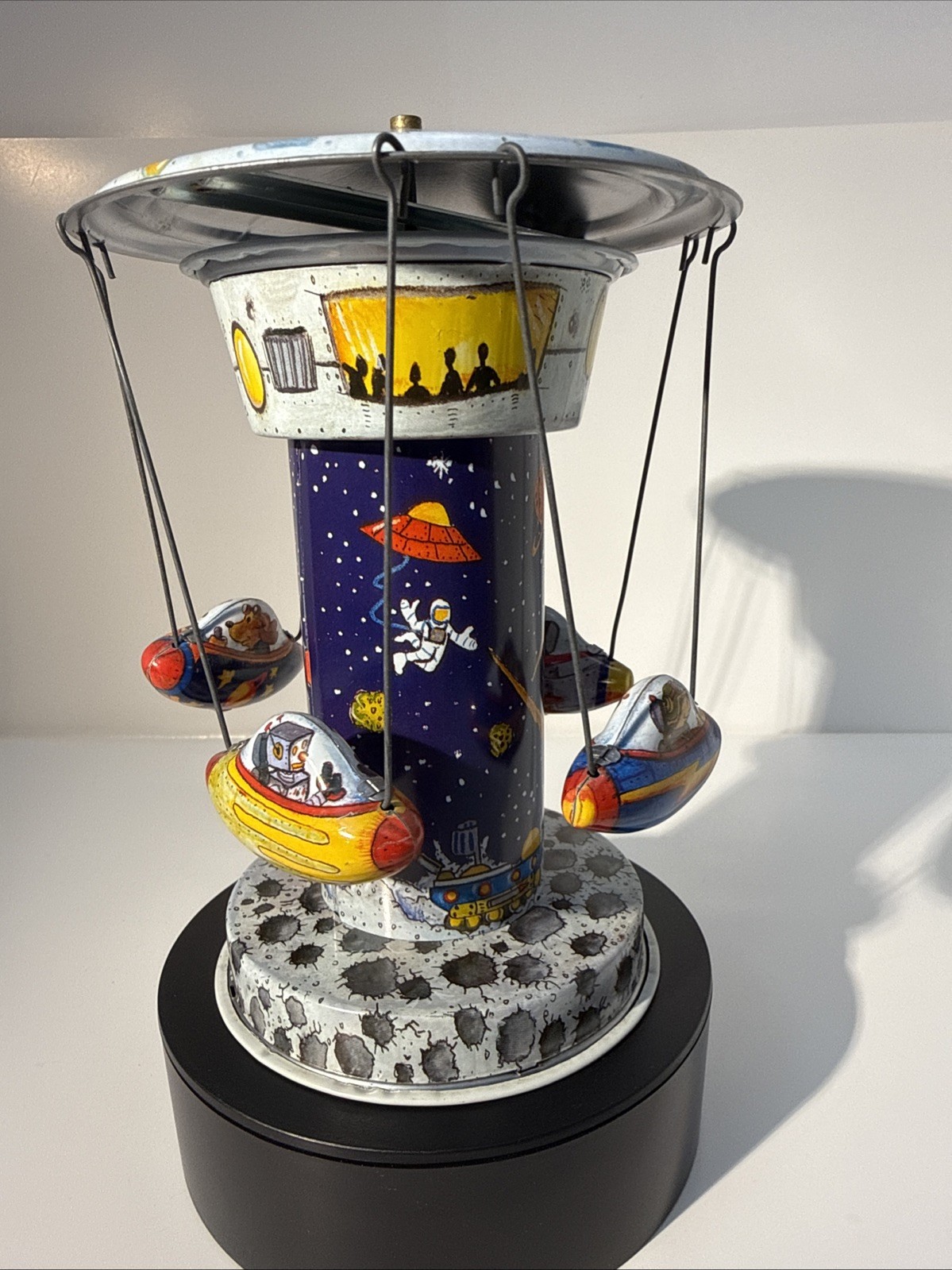 Rocket Carousel Tin Toy Schylling Collector Series (TESTED)