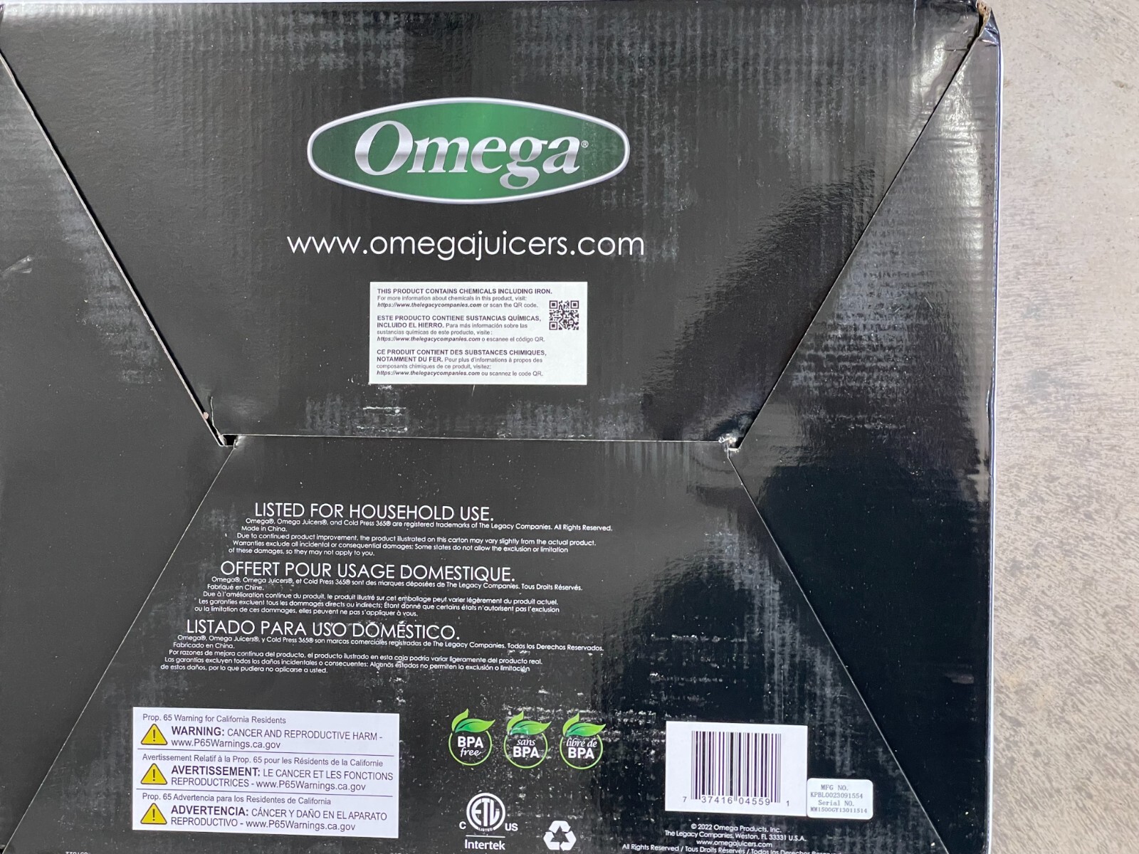 Omega MM1500BL Medical Medium Celery Juicer and Nutrition System