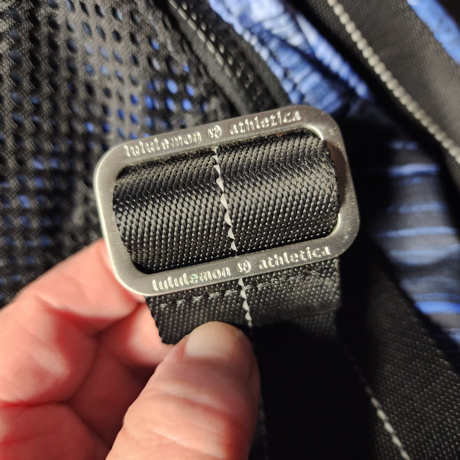 Lululemon Drishti Yoga Tote Wind Chill Sprinkler Black / Black Mat Bag 30" O/S