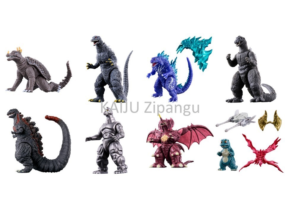 Presale Godziburst Godzilla Action Figure Set of 8 types WITH BOX March Release