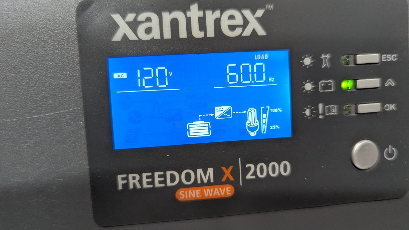 FGA 817-2000 Xantrex Freedom X 2000 BENCH TESTED USED INVERTER PURE SINE 2000W