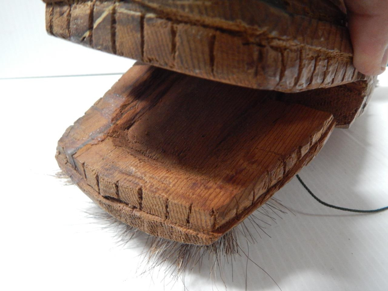 ANTIQUE c1890-1920s NW COAST ALASKA INDIAN ARTICULATED DEER MASK - XLNT!