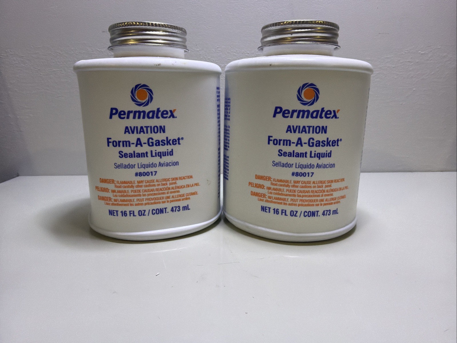 Aviation Form-A Gasket Sealant Liquid Permatex 80017 16oz X2!!!💥