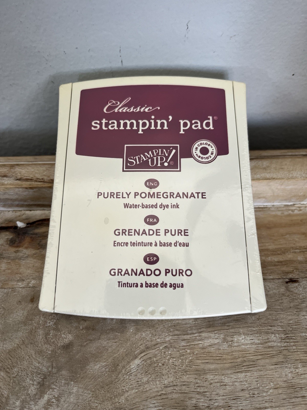 Stampin’ Up! Purely Pomegranate Classic Stampin’ Pad Water-Based Dye Ink New