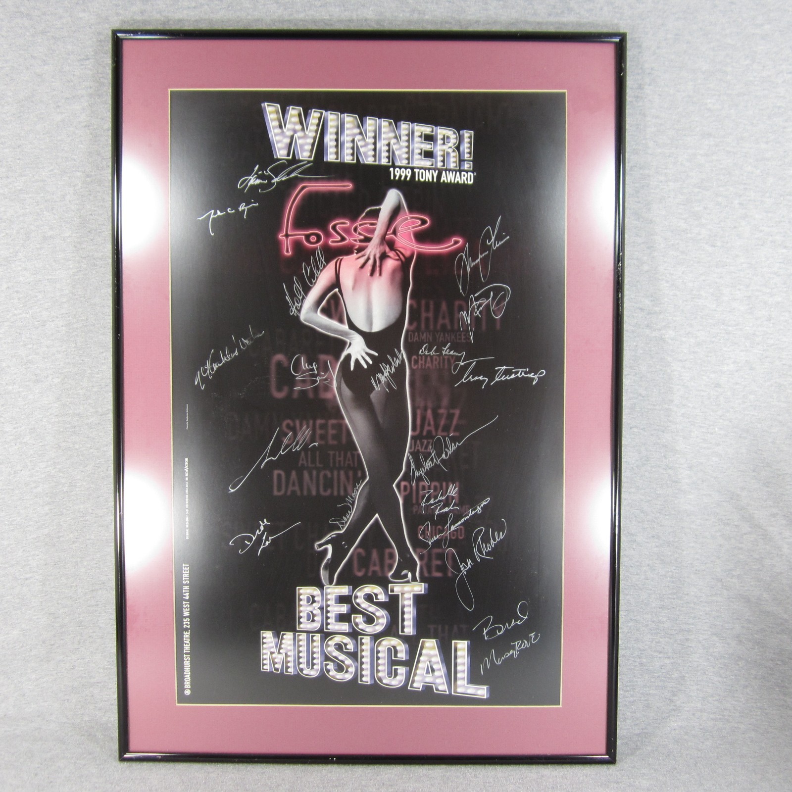 Fosse 1999 Tony Award Best Musical Cast-Signed Poster from Broadway Play