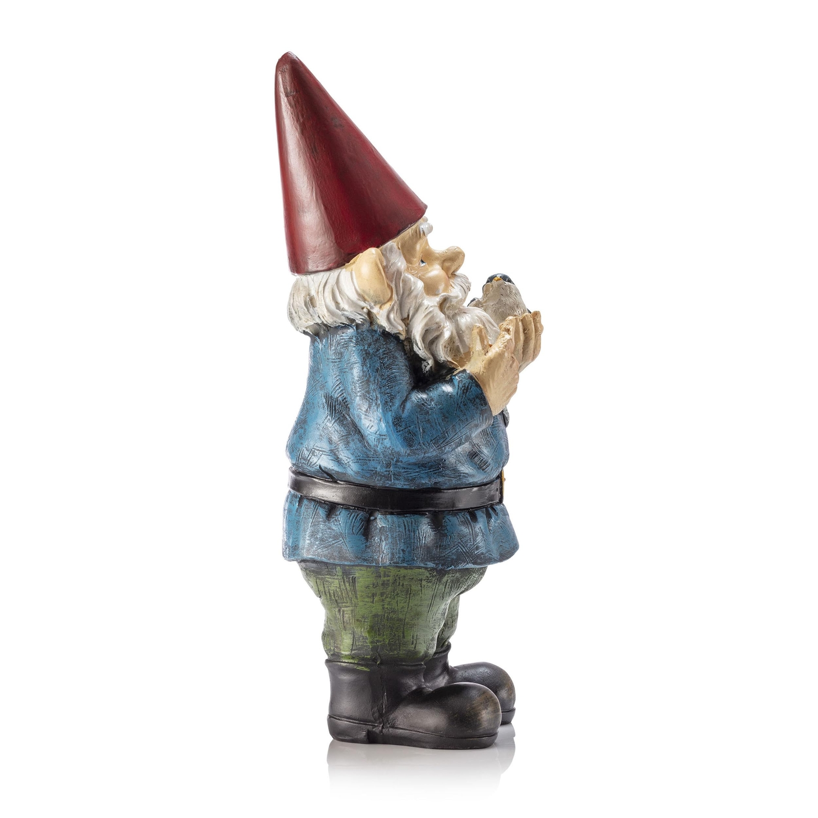 Alpine 12-Inch Outdoor Garden Gnome Statue Multicolor