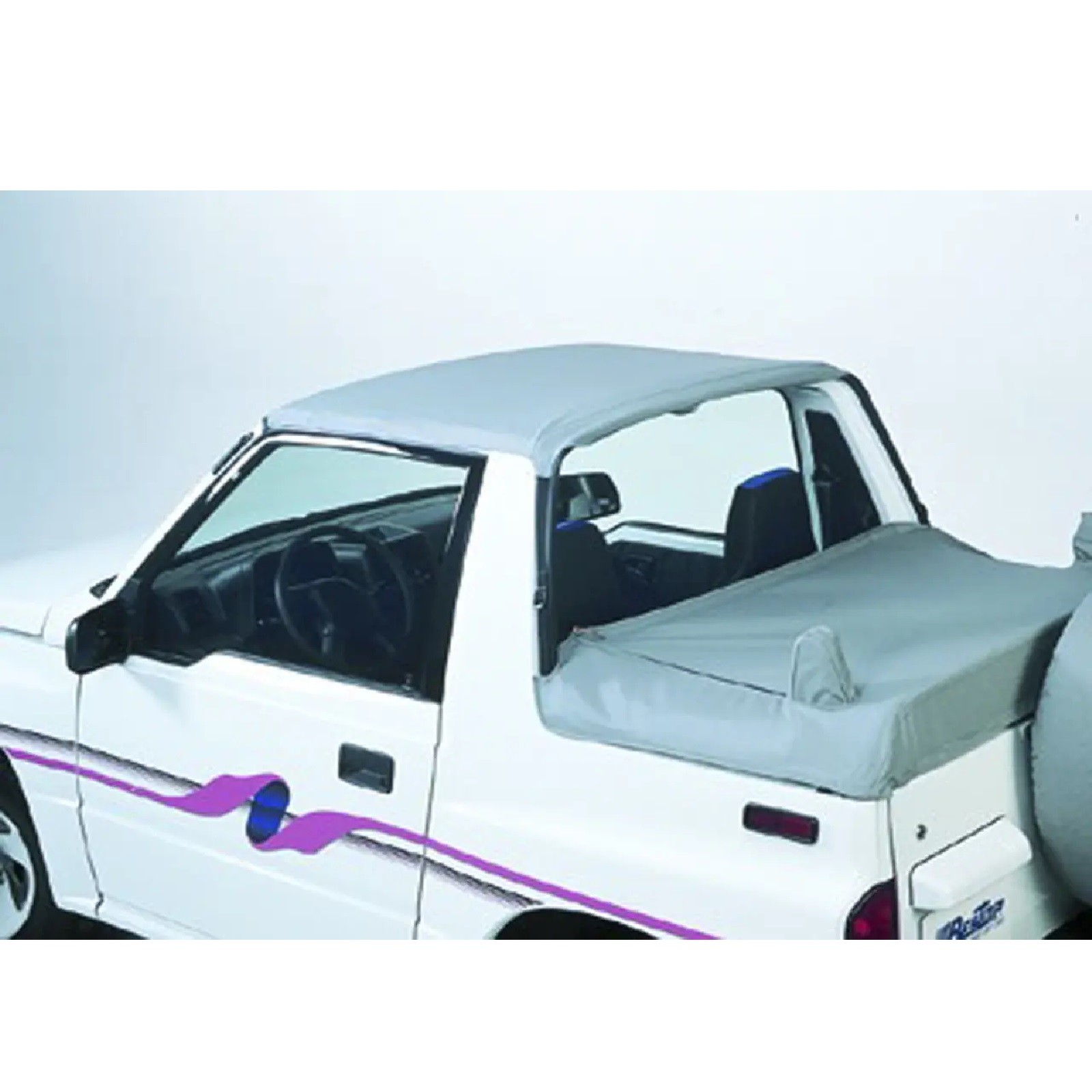 Bestop Black Denim Strapless Targa Style Bikini Top for 89-94 Suzuki Sidekick