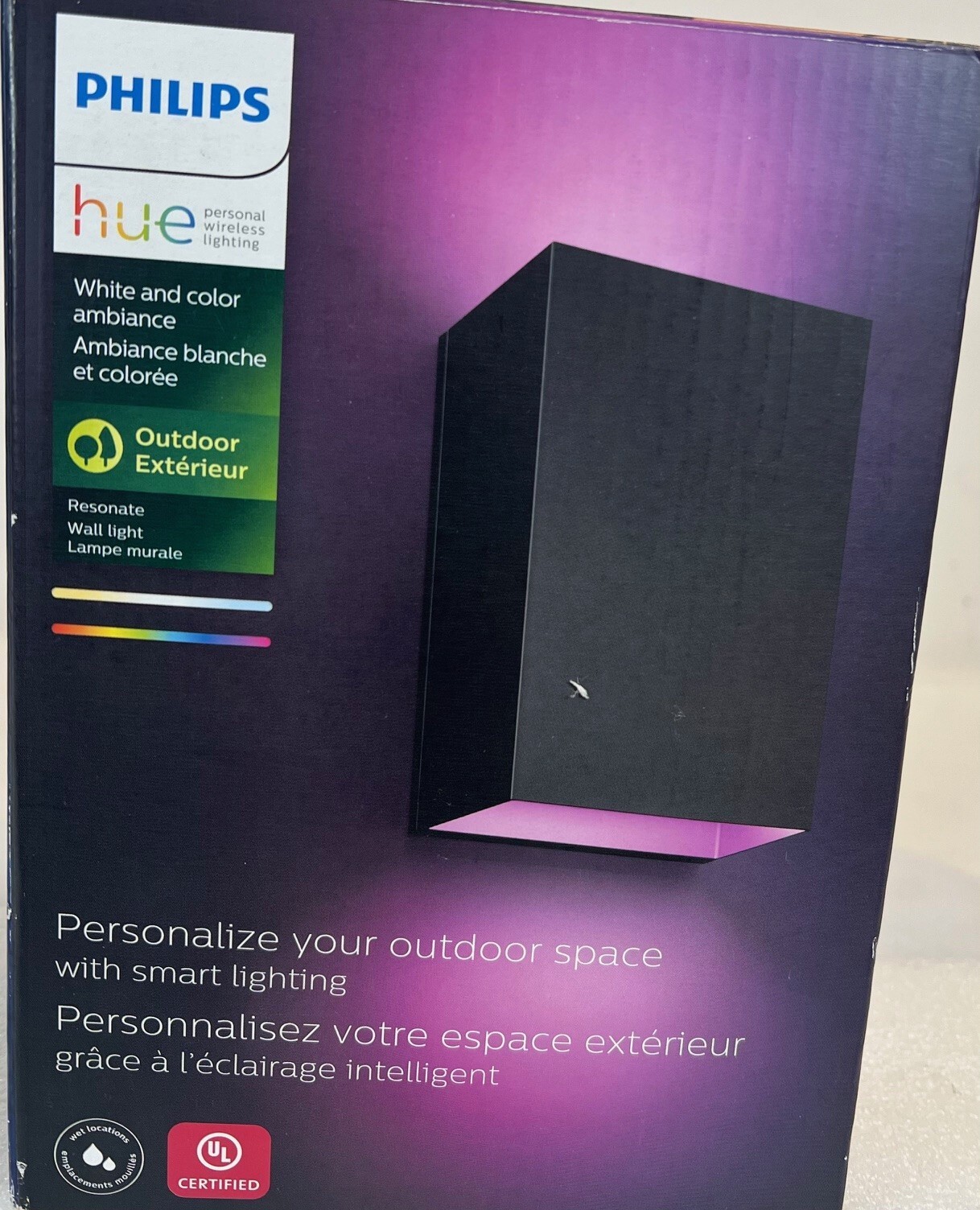 Philips Hue Resonate White & Color Ambiance Outdoor Wall LED Wall Light-FREE S/H