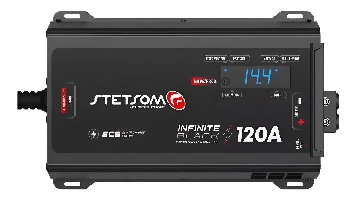 Stetsom Infinite Black 120 A Charger Battery Stetsom