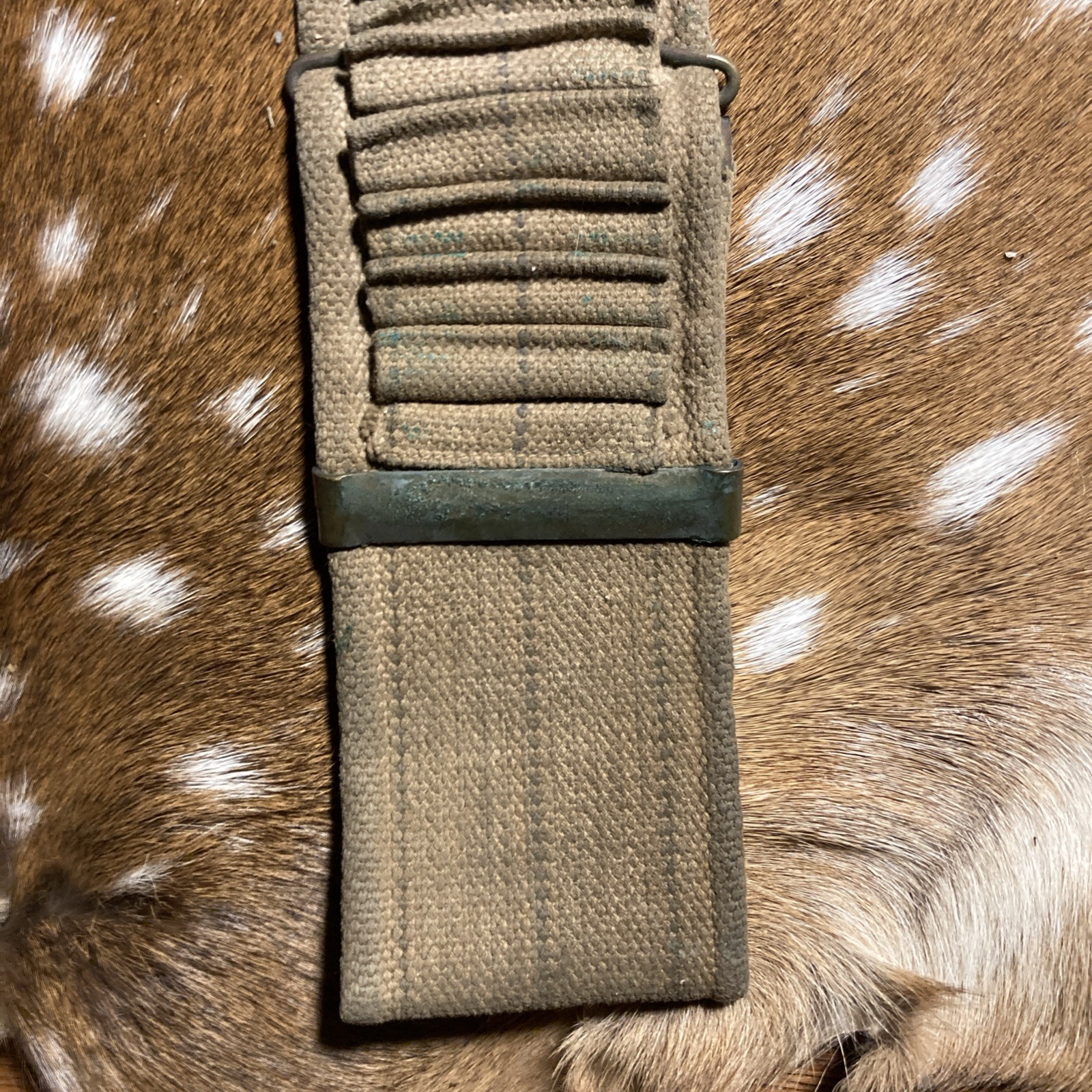 SPANISH AMERICAN WAR U.S. KRAG AMMO CANVAS BELT 45 SLOTS 30-40 Krag ?