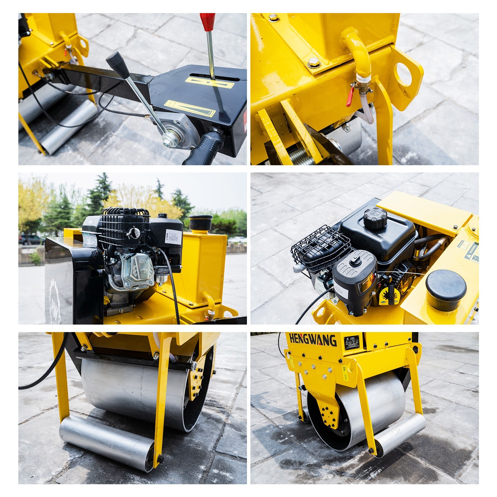 Brand new mini hand push vibratory roller road asphalt compactor free delivery