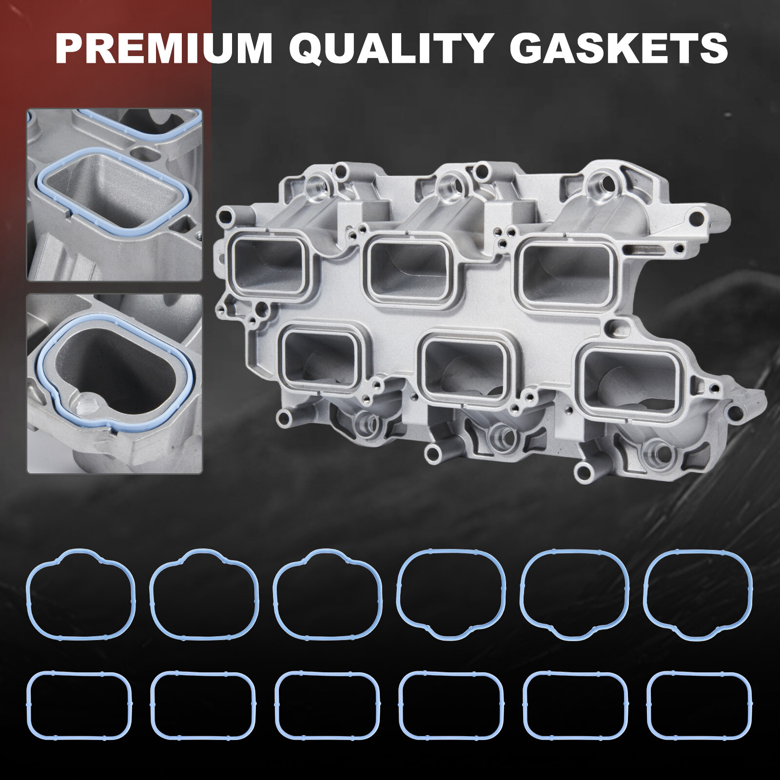 Full Aluminum Lower Intake Manifold For 2011-2020 Chrysler Dodge RAM Jeep V6 3.6
