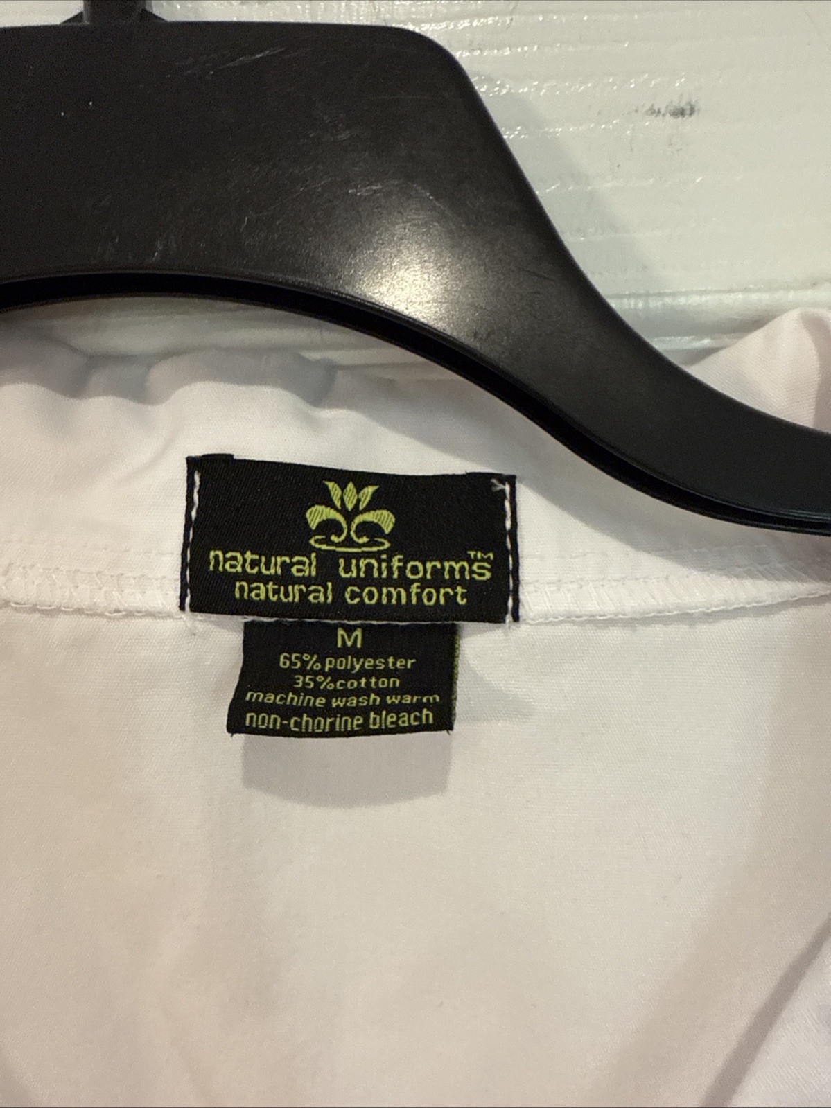 Natural Uniforms Unisex Lab Coat Medium New WO Tags White Dr Nurse Dentist