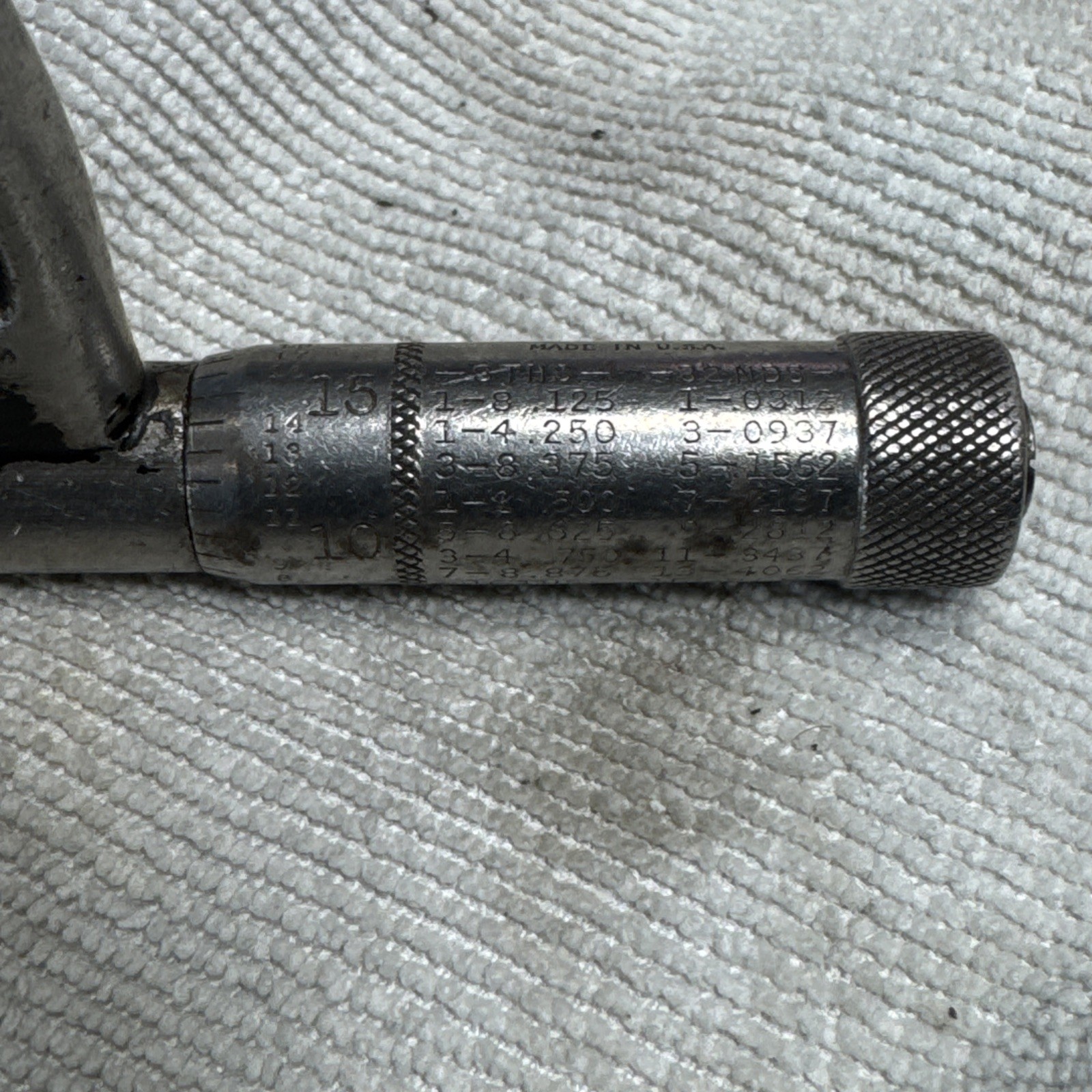 Starrett no. 436 Outside Micrometer 1-2" Range Enameled Calipers