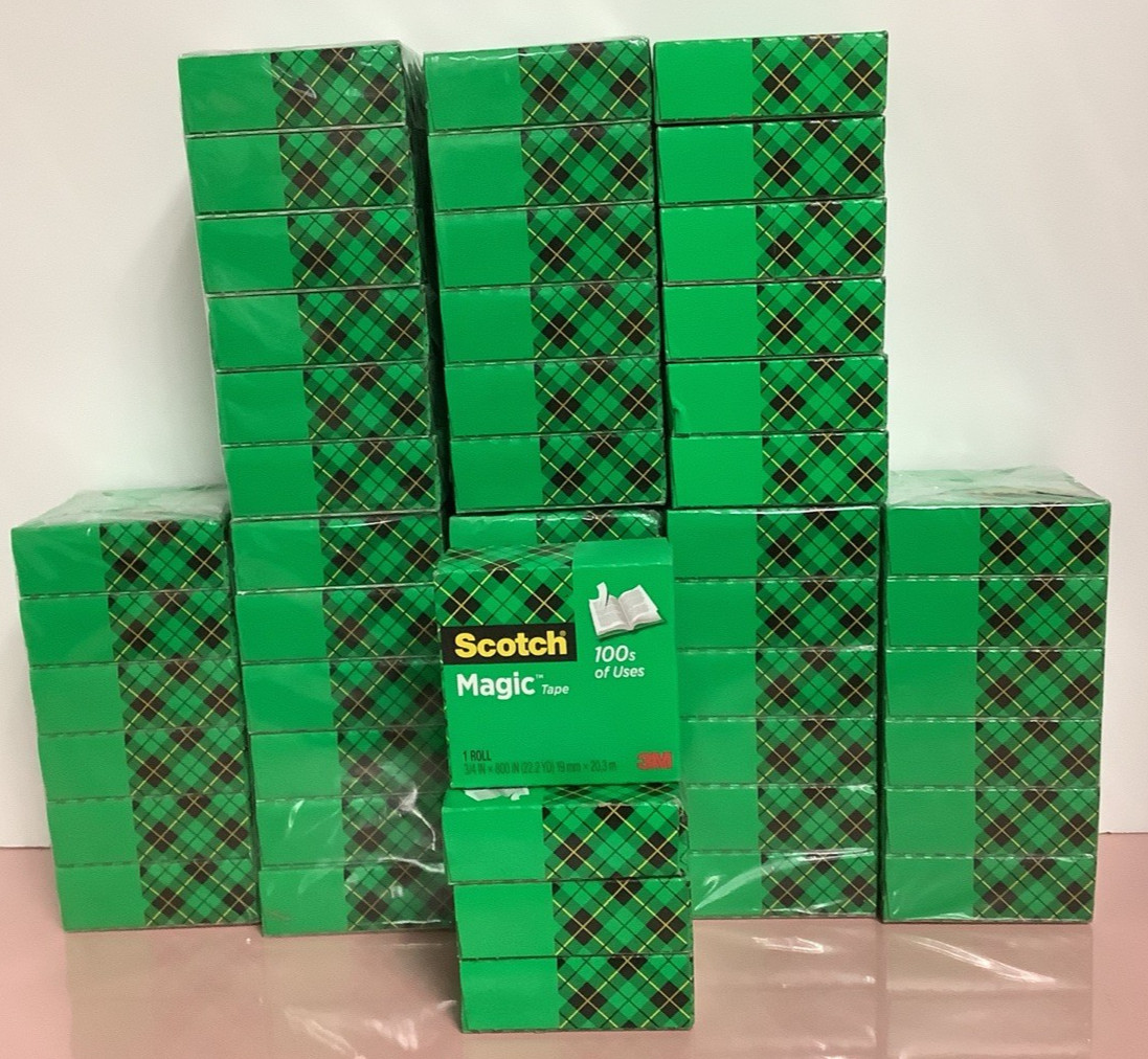 52 rolls Scotch Magic Tape, Invisible, 3/4 in. x 800 in