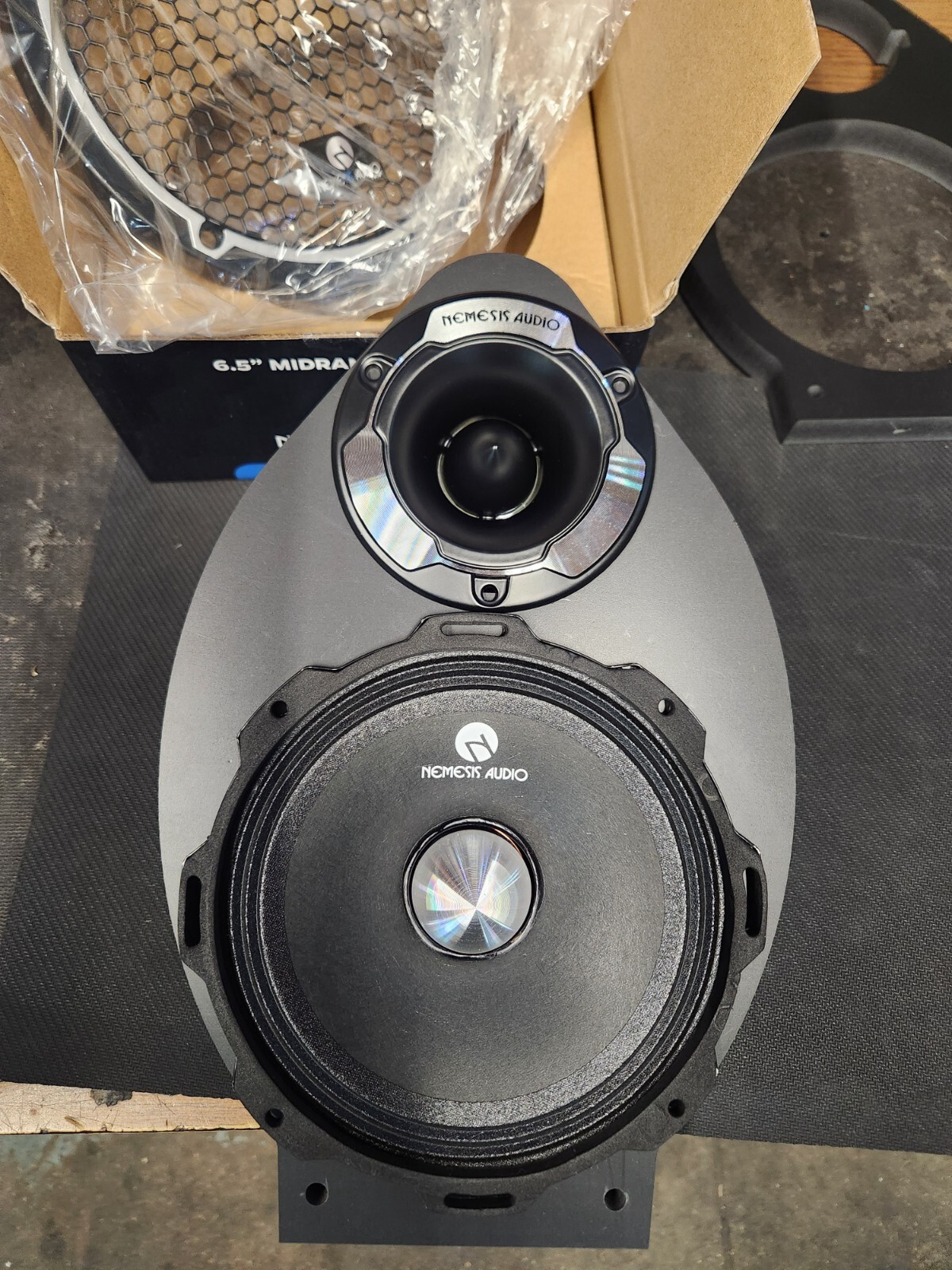 Custom Front Door Speaker Adapters 6x9 to 6.5 3.5 Tweeter 2014 & Up Chevy GMC GM