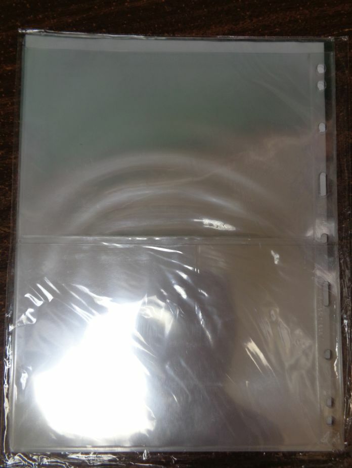 2C VARIO CLEAR Lighthouse Stock pages pack of 5 one sided NEW 2 Row pocket