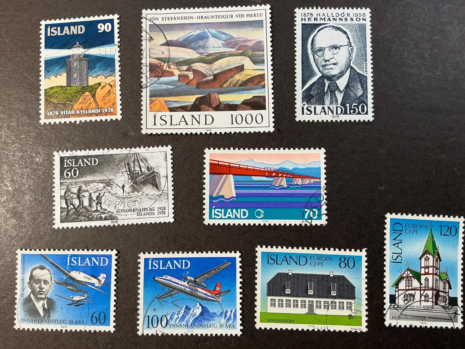 ICELAND 🇮🇸 USED *1978 *  COMPLETE Catalog $7.25 fun area to collect!"