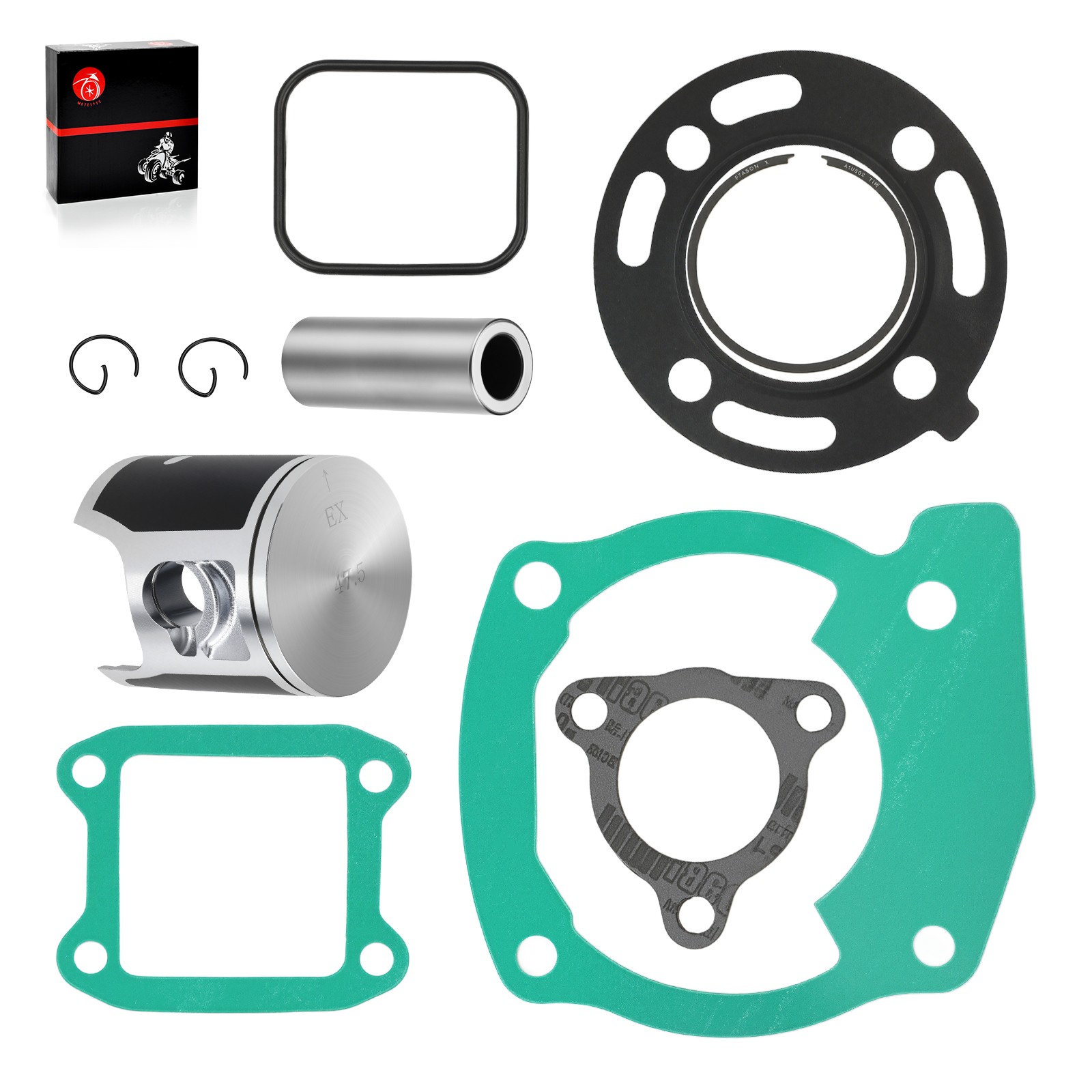 Top End Gasket Piston Kit For Honda CR85R CR85RB Standard Bore 47.5mm 2003-2007