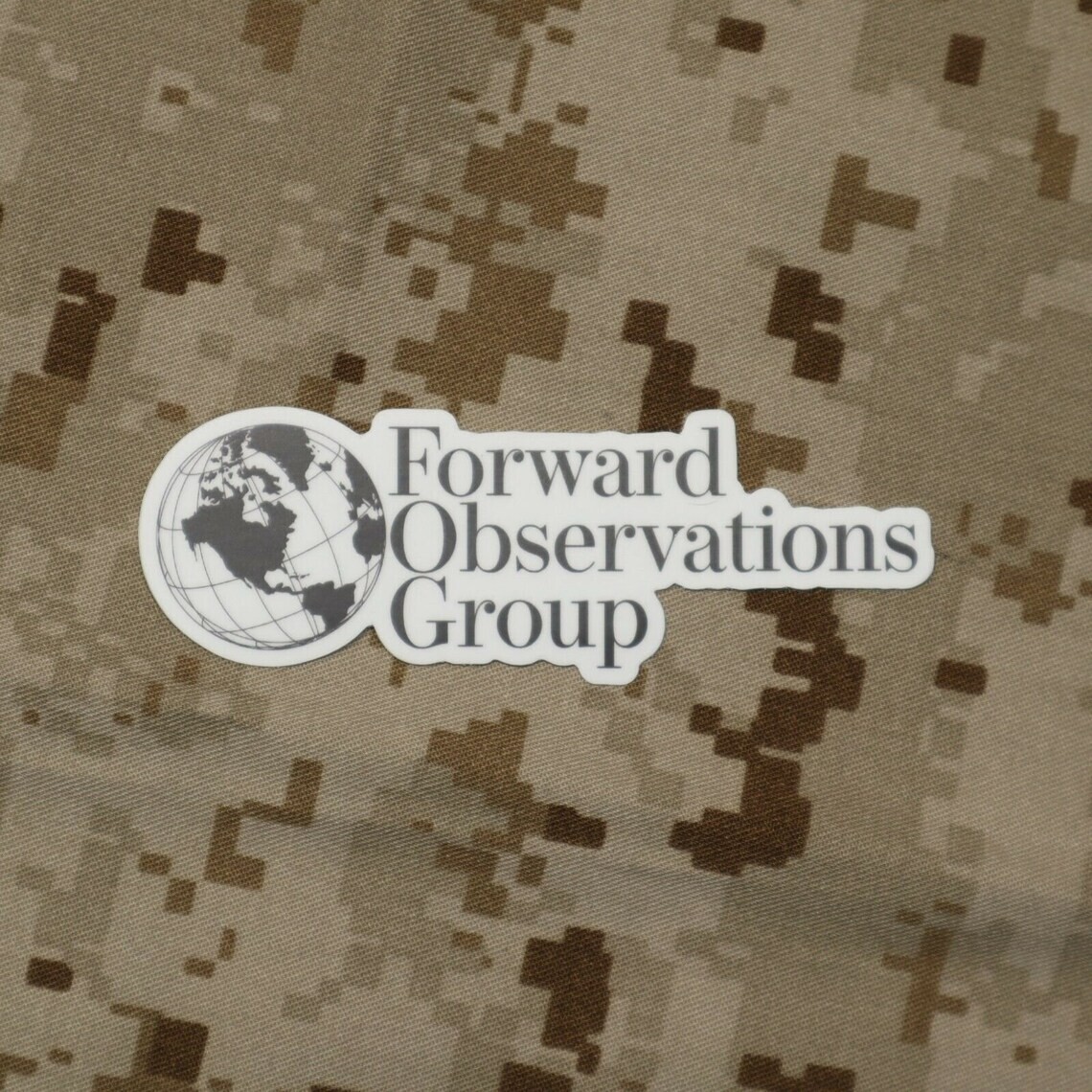 Forward Observations Group "Global" Sticker, Not SUPDEF, GBRS, ONE7SIX, Superior