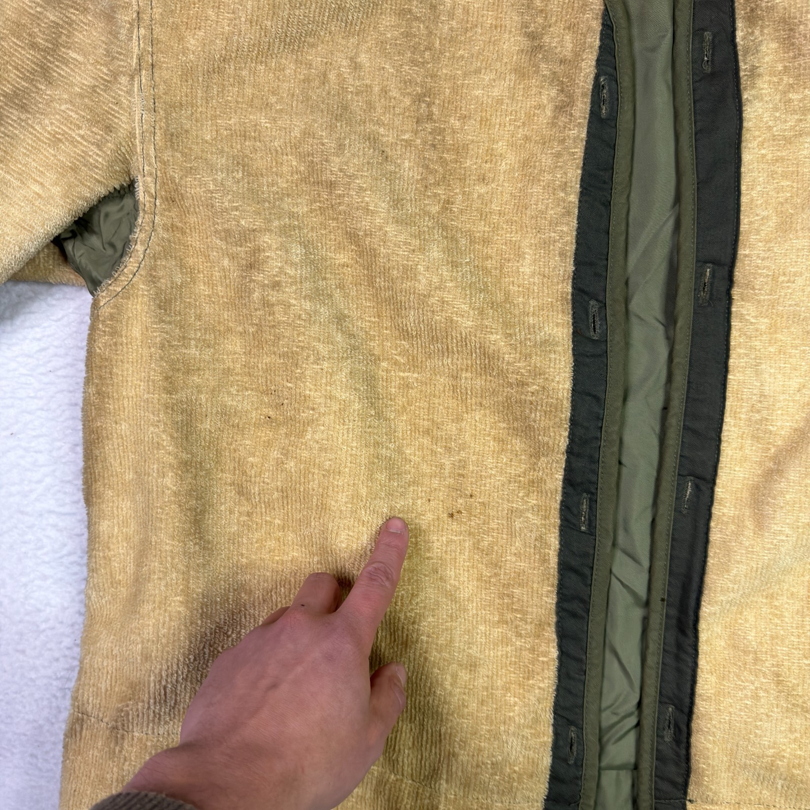 VTG 1950s US Army M1951 M51 Field Jacket LINER Large 1953 100% Wool Reversible