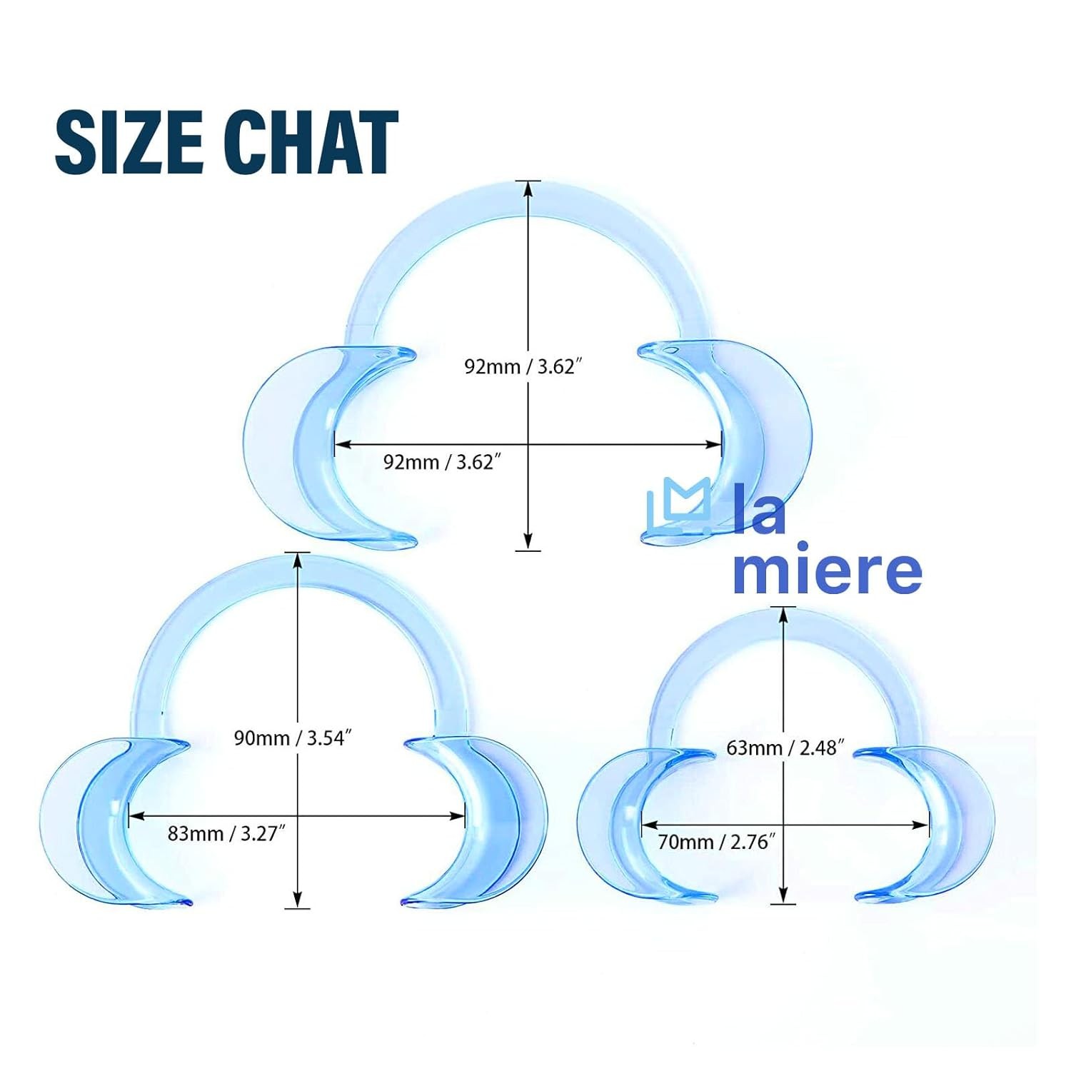 Retractor de Mejillas Dental Abre Bocas Autoclavable en Forma de C para Dental