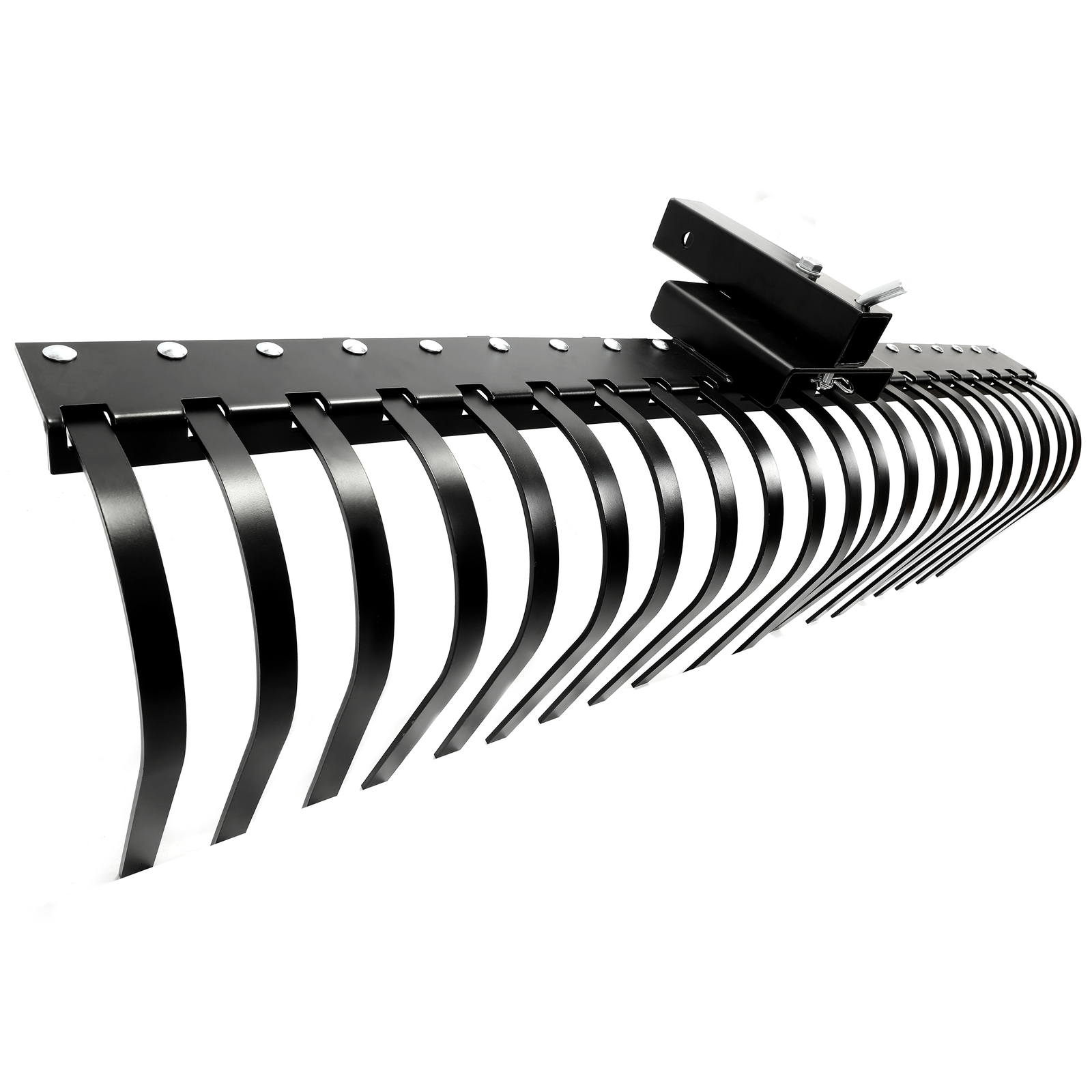 3 Point Landscape Rake 5' For ATV UTV SXS Compact Tractors 2" Hitch Receiver