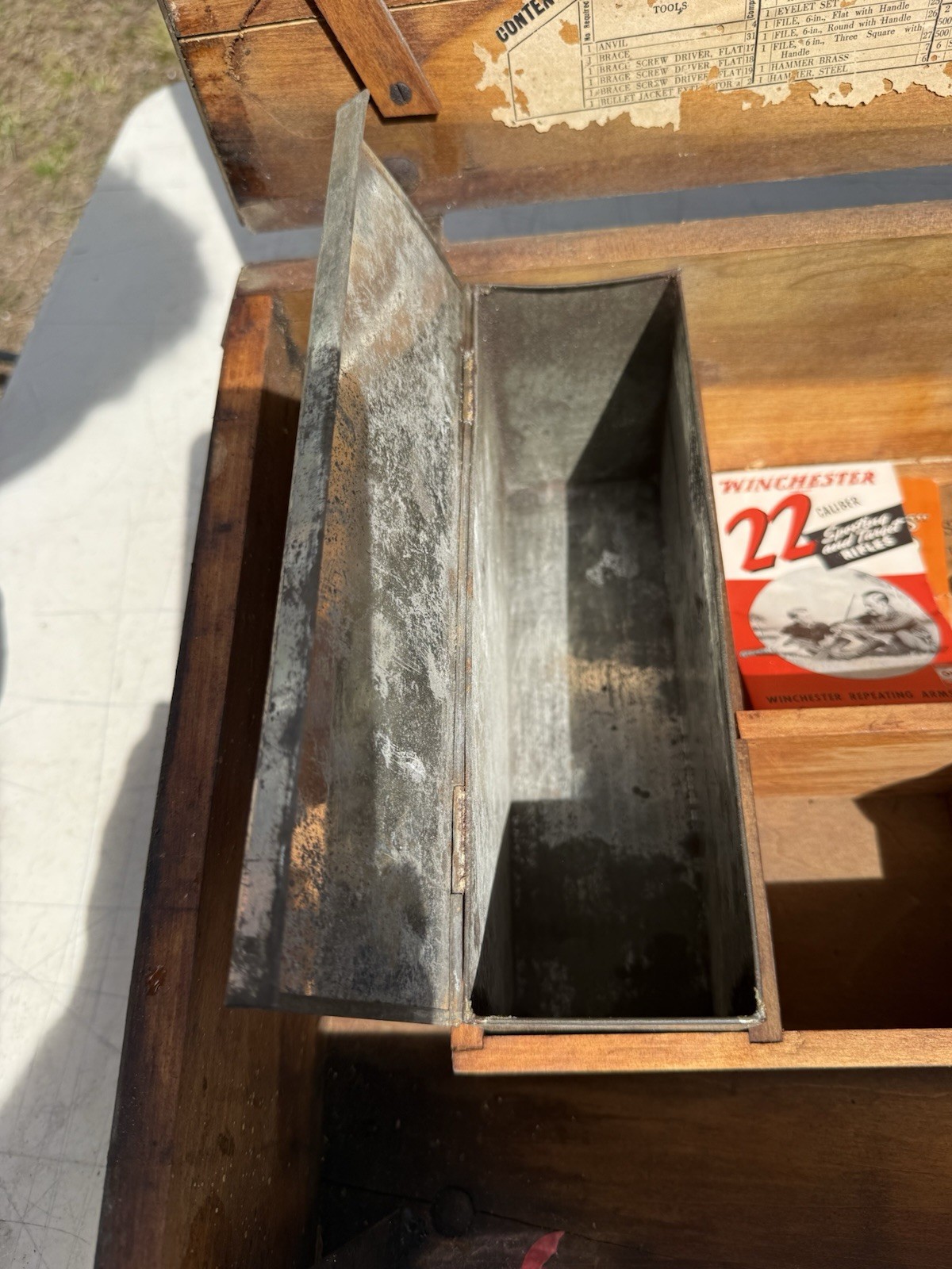 US Army Military Wooden - US M1917/P14 ARMORER REPAIR CHEST