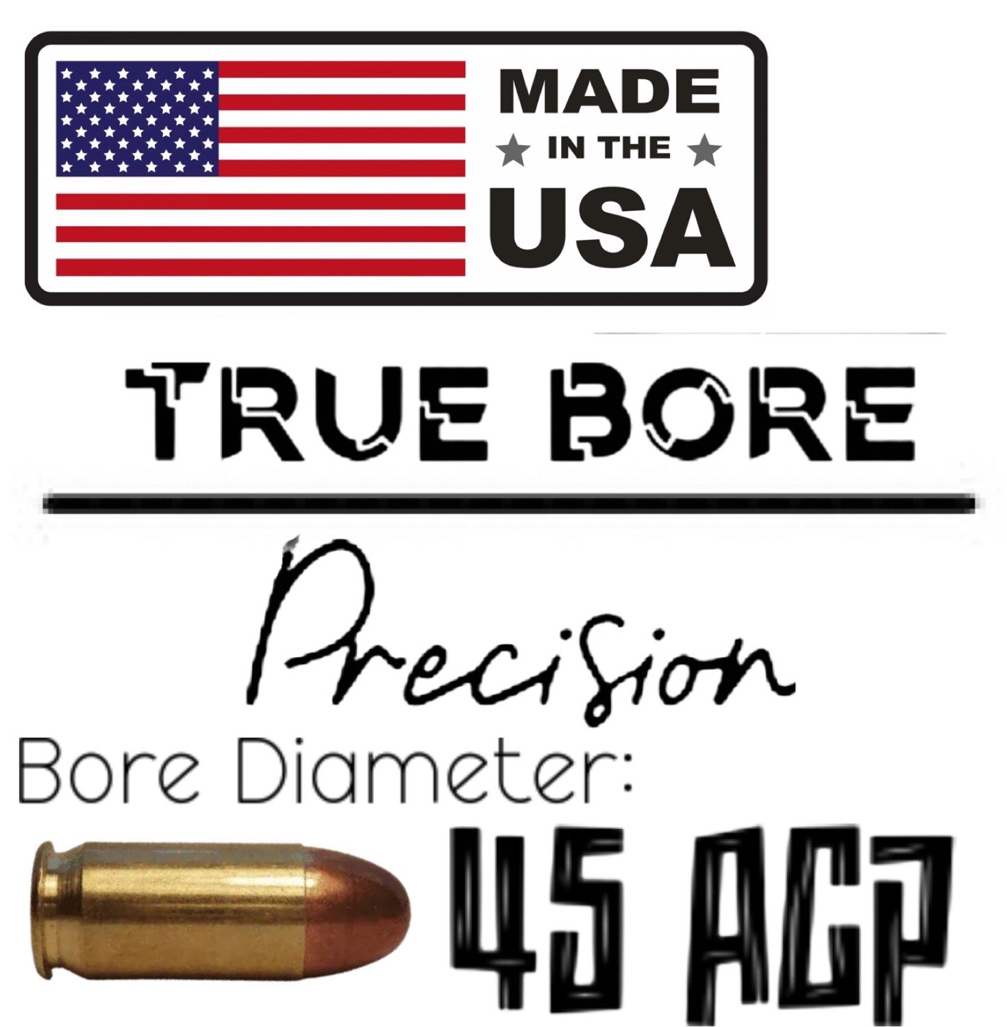 45 Suppressor Alignment Rod Bore 45 ACP Gauge 1911 Glock