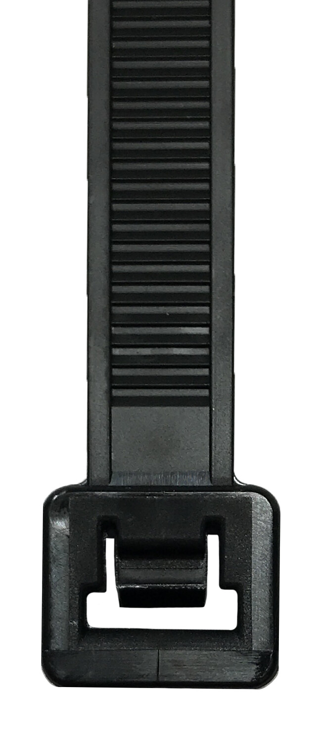 (100) Black 11" Inch Extreme Cold Weather Nylon Cable Wire Wrap Zip Ties 50 LBS