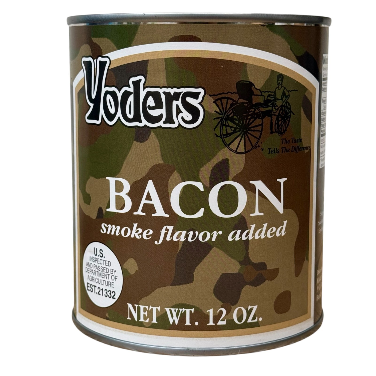 Yoder's Original Canned Bacon, Made in the USA, 12 oz per can,10 year shelf life