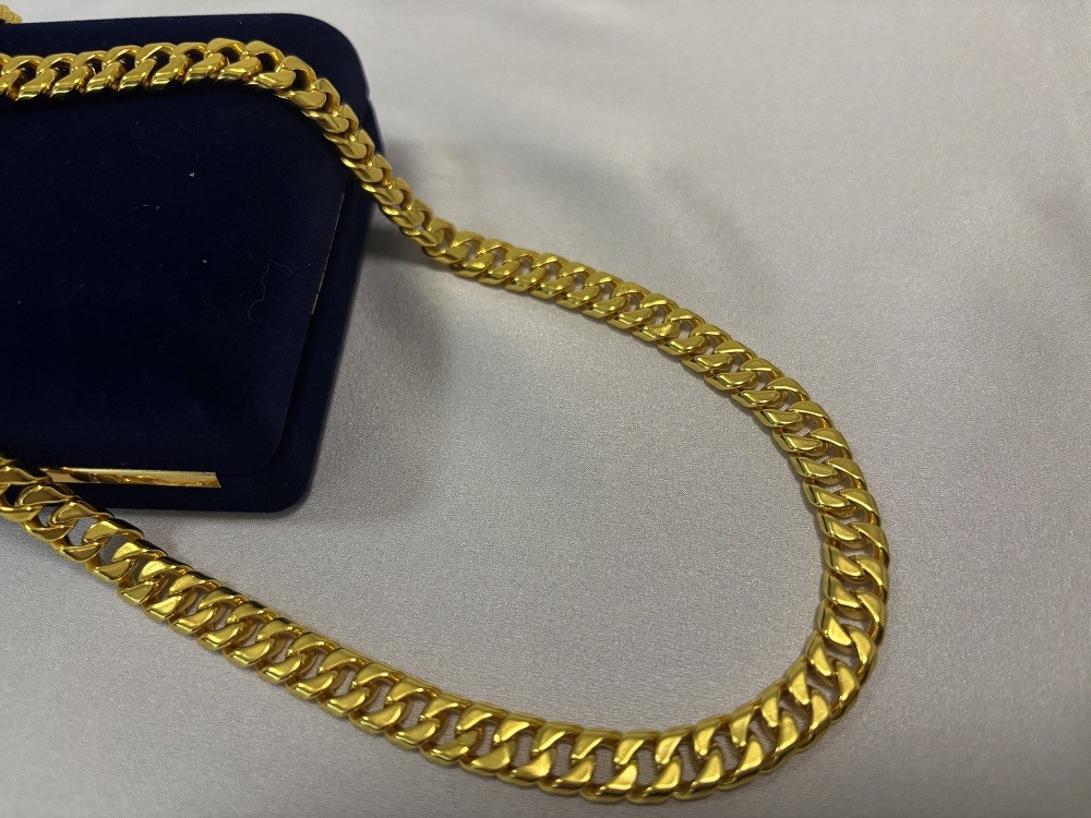 Pure 10K Yellow Gold Cuban Miami Style Link 10mm 23in 111g Chain Necklace