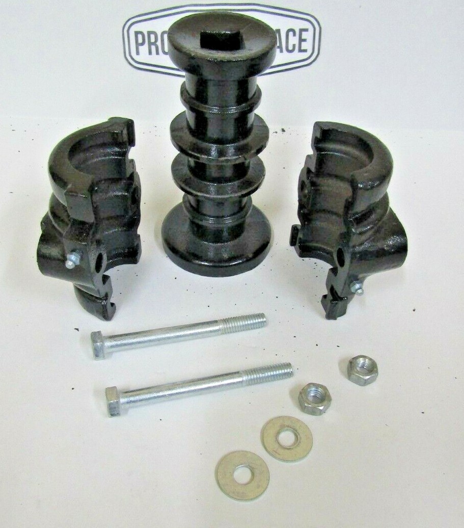 COMPLETE DISC HARROW BEARING ASSEMBLY, 1" SQ 7-1/2" RIBBED SPOOL WITH CAPS BOLT