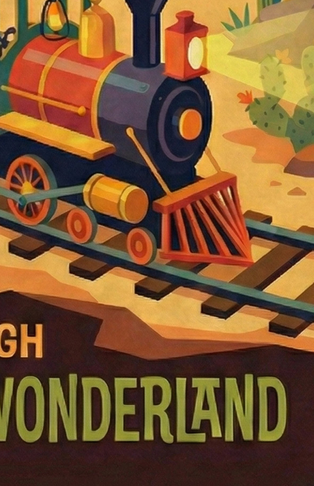 Mine Train Retro Glossy Poster 13x19 Frontier Train Wall Art Print
