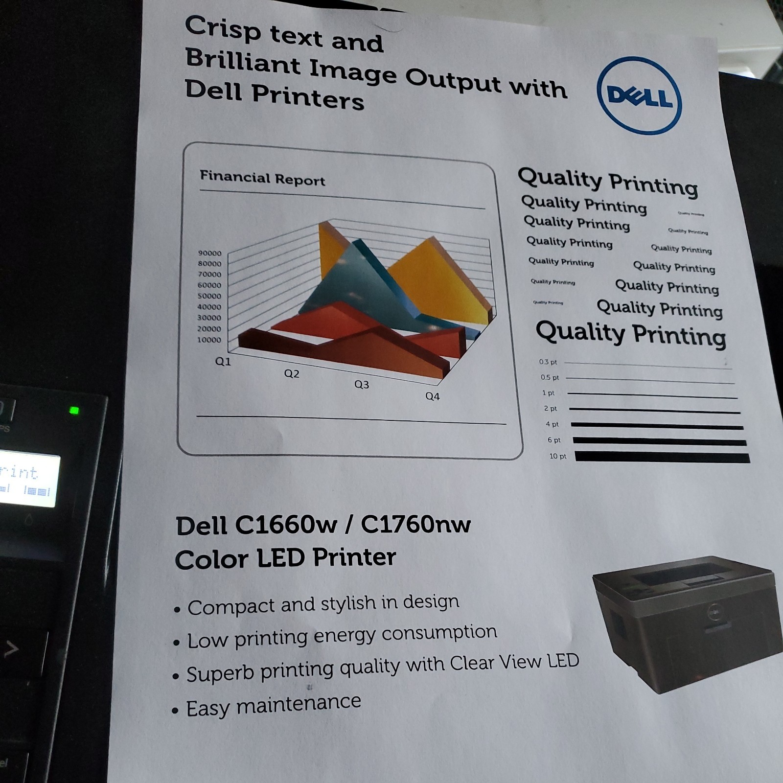 Dell C1760nw – Compact Color Laser Printer | Wireless | Toner Included