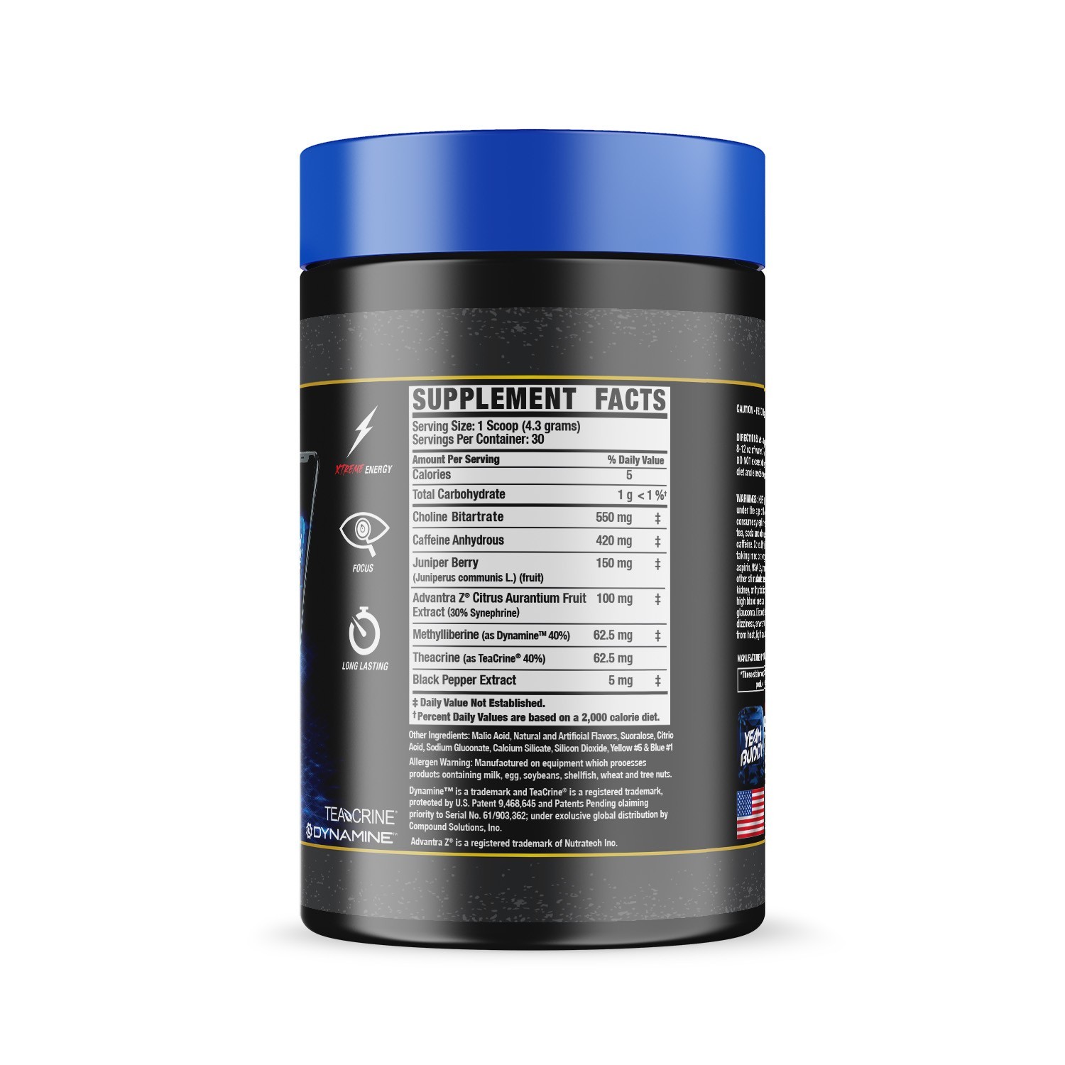 Ronnie Coleman Yeah Buddy XTREM Pre-Workout Powder 30 servings (Best By 03/2026)