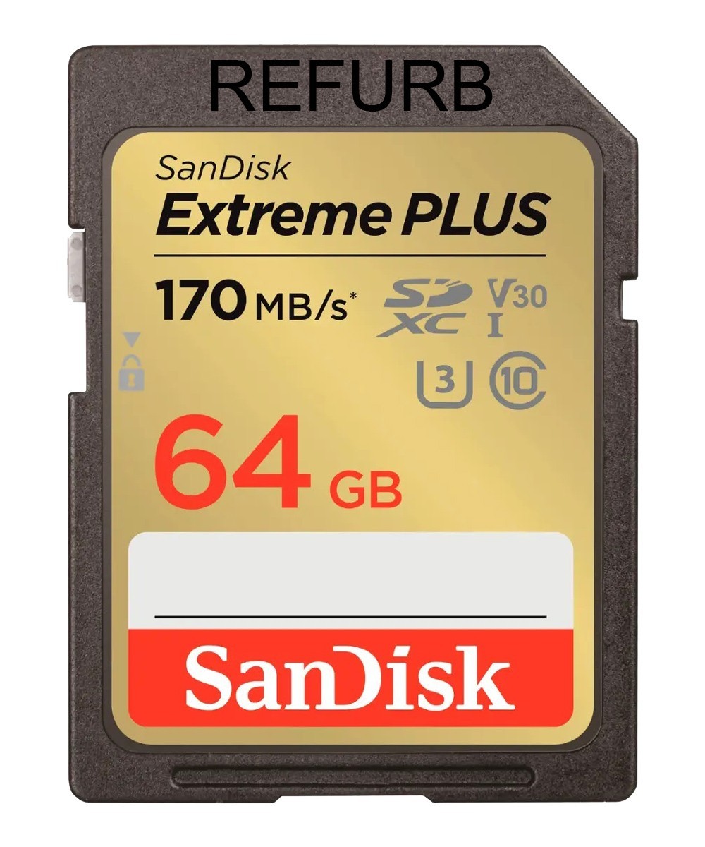 LOT 10x SanDisk SD Extreme PLUS 64GB SDXC - UHS-I U3 V30 Memory Card 170MB/s