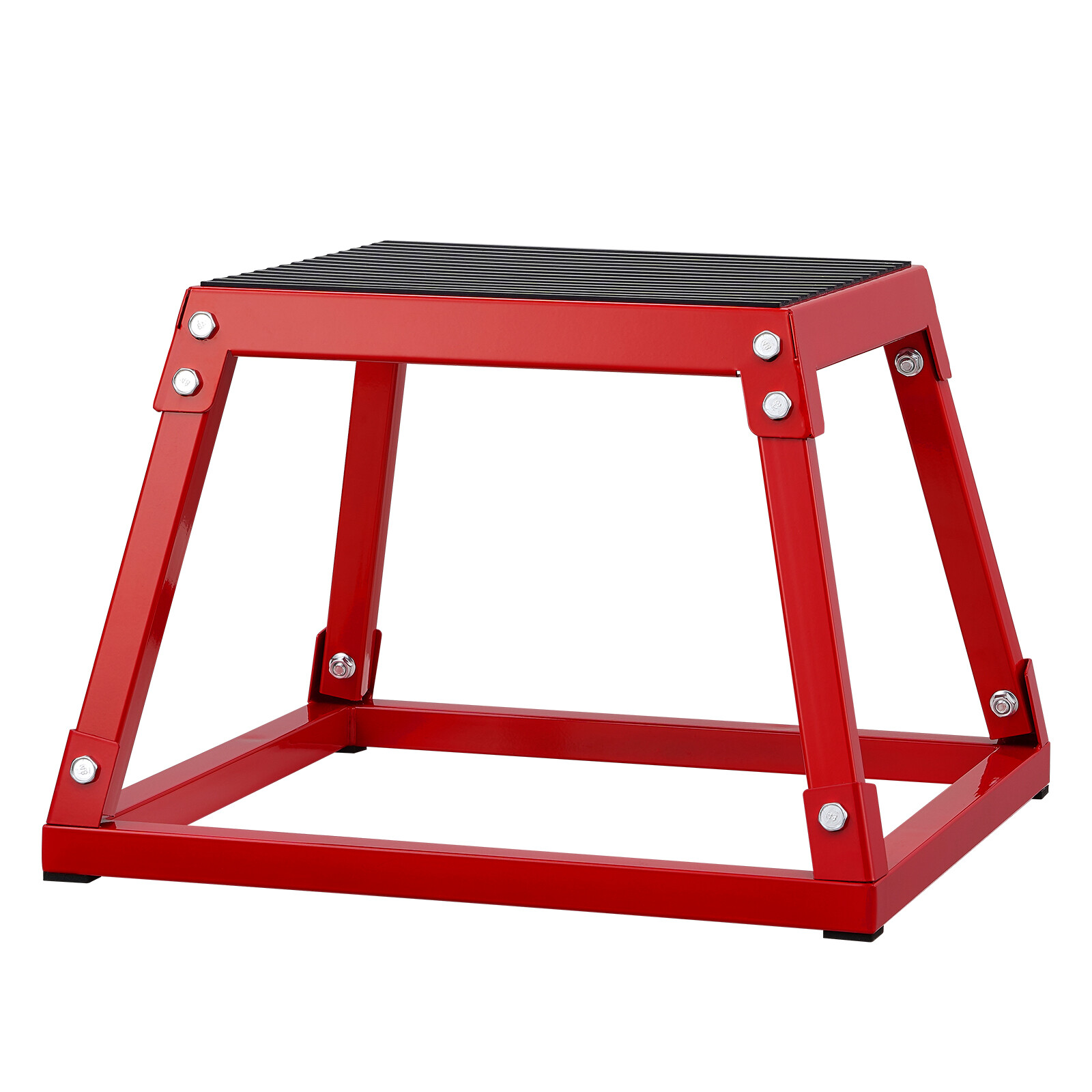VEVOR 12" Plyometric Jump Box Fitness Exercise Plyo Box Step Cross Antislip Red