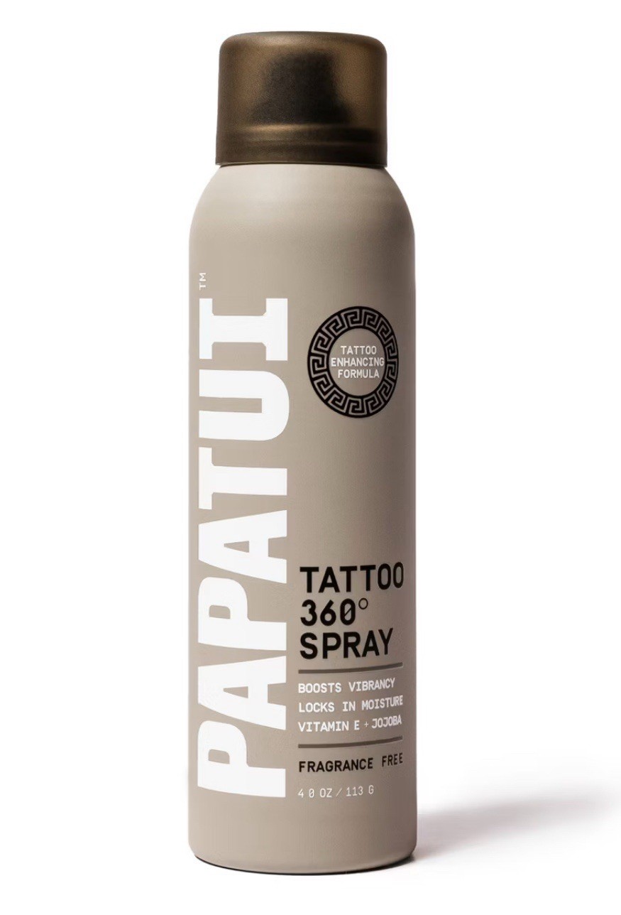 Papatui 360° Tattoo Spray 4oz Fragrance-Free Moisturizer Enhances Vibrancy New