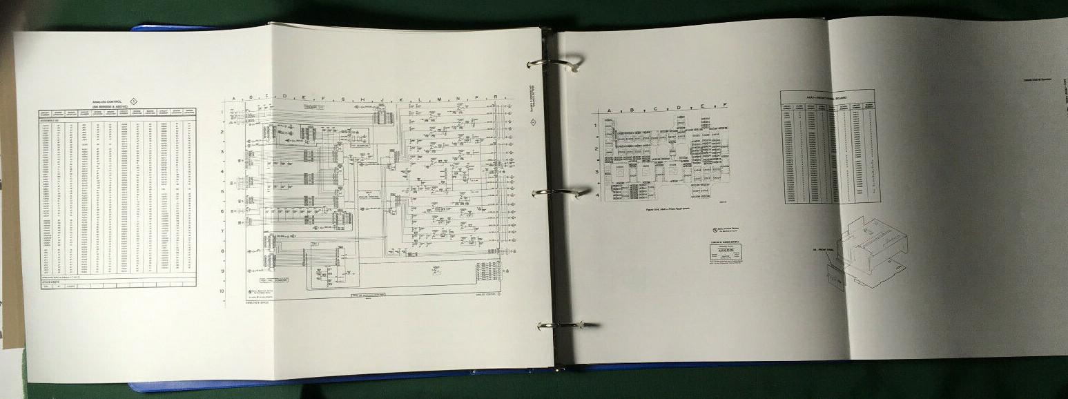 Tektronix 2465B 2467B Service Manual: 11X17 Foldouts & Hard Cover 3 Ring Binder