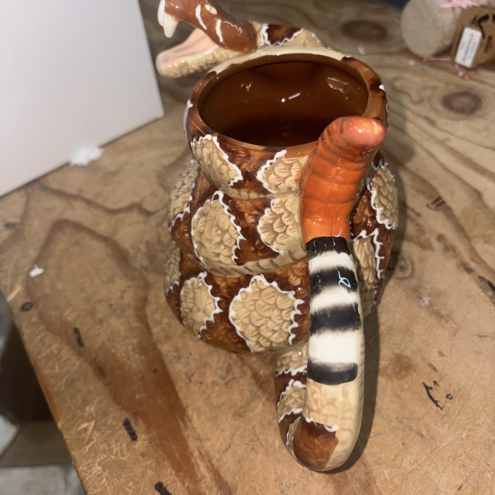 American Legacy Coiled Diamondback Rattlesnake Mug Craig Ferguson Edition