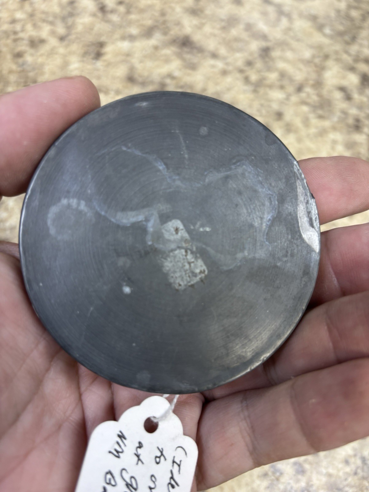 Antique Zinc Soldier Shaving Folding Mirror Civil War Era Original