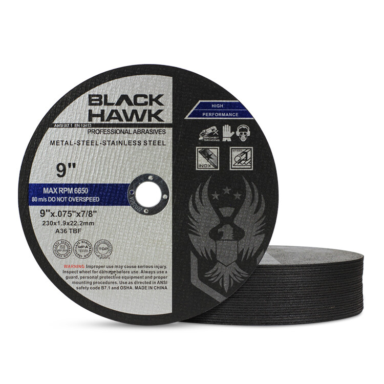 100 Pack 9"x.075"x7/8" Cut off Wheel - Metal & Stainless Steel Cutting Discs